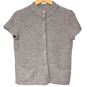 Eileen Fisher knitted short sleeve top.